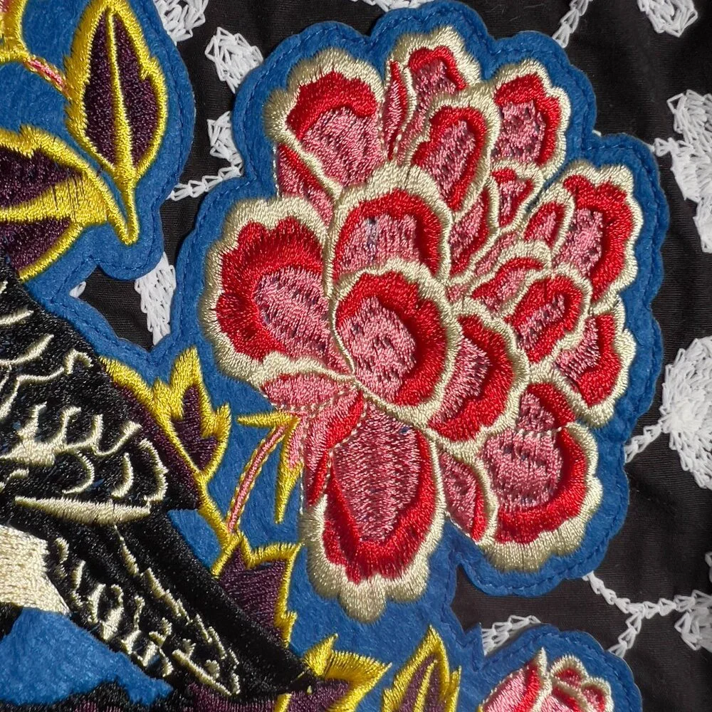 ASOS Brocade with Floral and Bird Embroidery Double Breasted Jacket Men's 40R